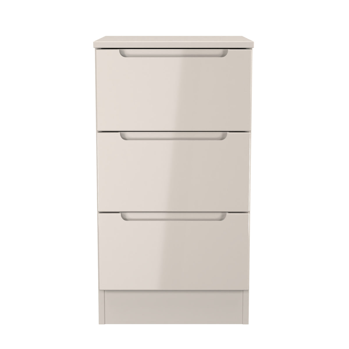 Milan 3 Drawer Bedside Cabinet