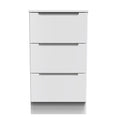 Milan 3 Drawer Bedside Cabinet