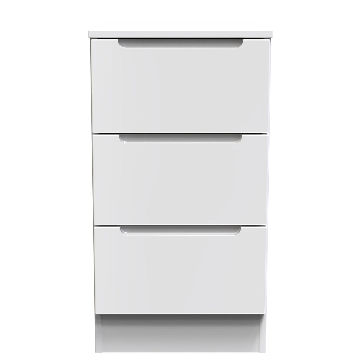 Milan 3 Drawer Bedside Cabinet