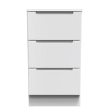Milan 3 Drawer Bedside Cabinet