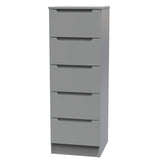 Milan 5 Drawer Bedside Cabinet