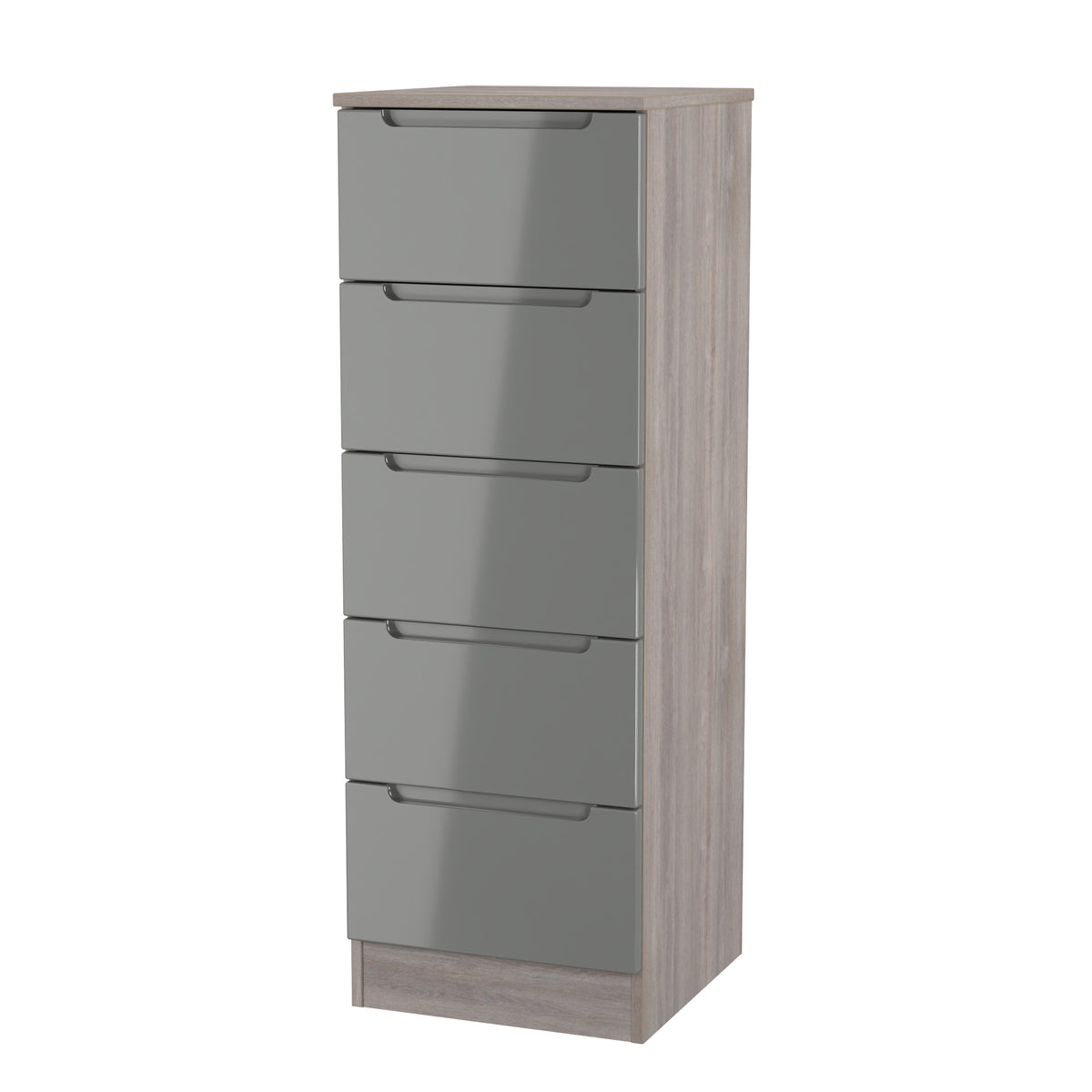 Milan 5 Drawer Bedside Cabinet