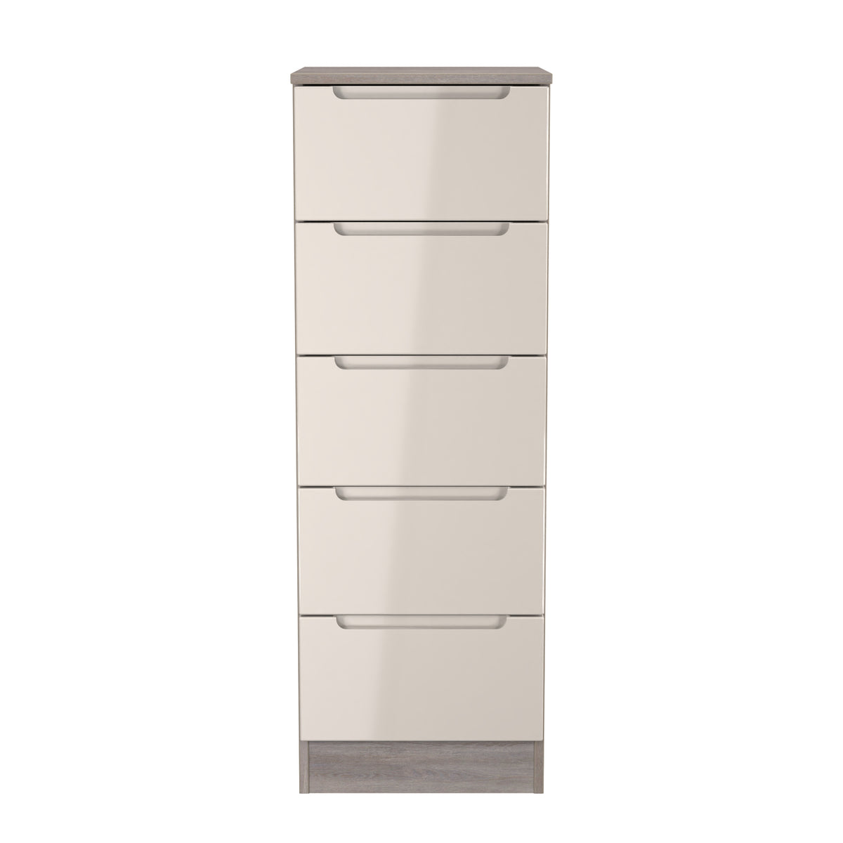 Milan 5 Drawer Bedside Cabinet