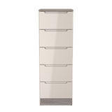 Milan 5 Drawer Bedside Cabinet