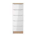 Milan 5 Drawer Bedside Cabinet