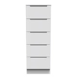 Milan 5 Drawer Bedside Cabinet