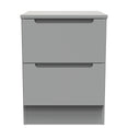 Milan 2 Drawer Bedside Cabinet