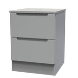 Milan 2 Drawer Bedside Cabinet