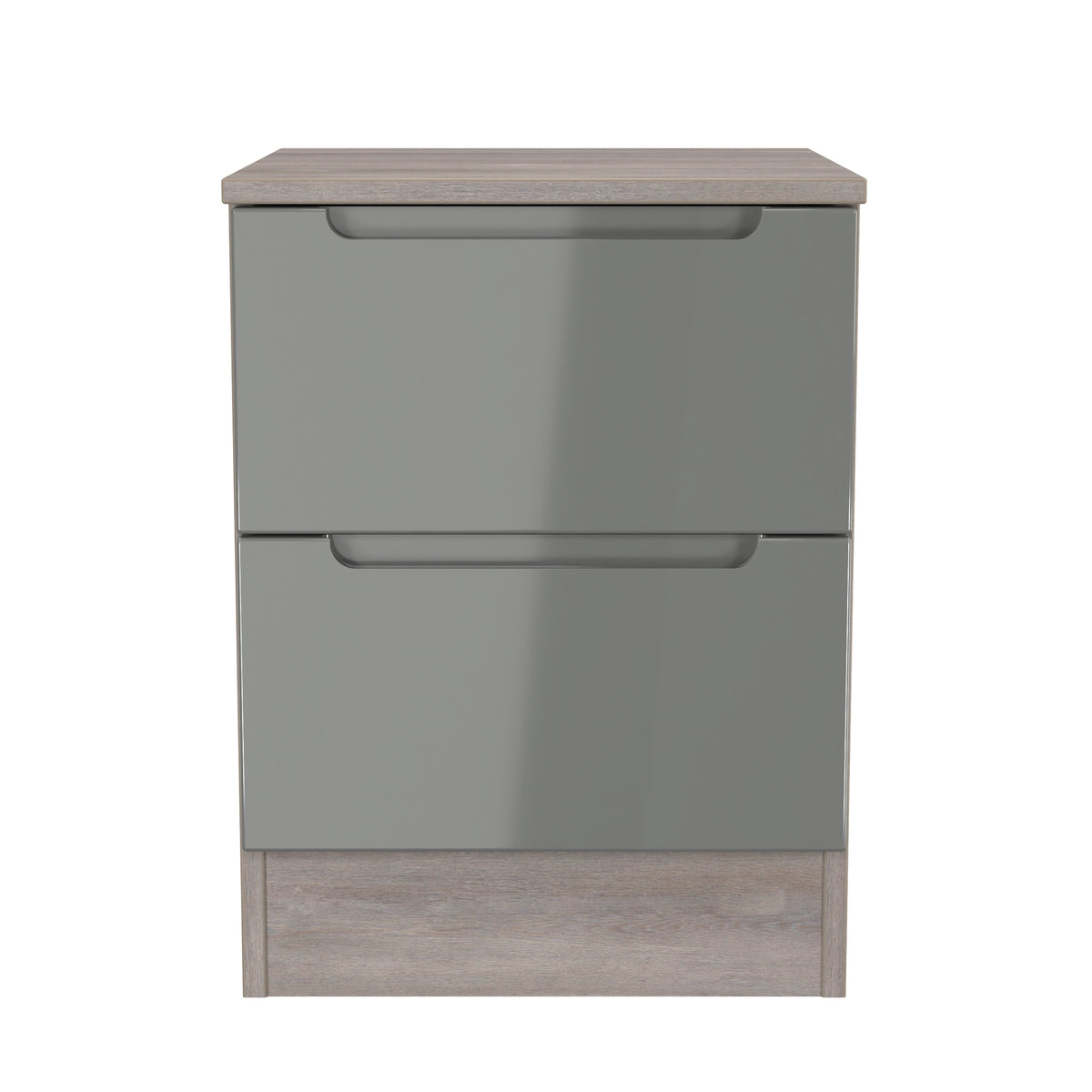 Milan 2 Drawer Bedside Cabinet