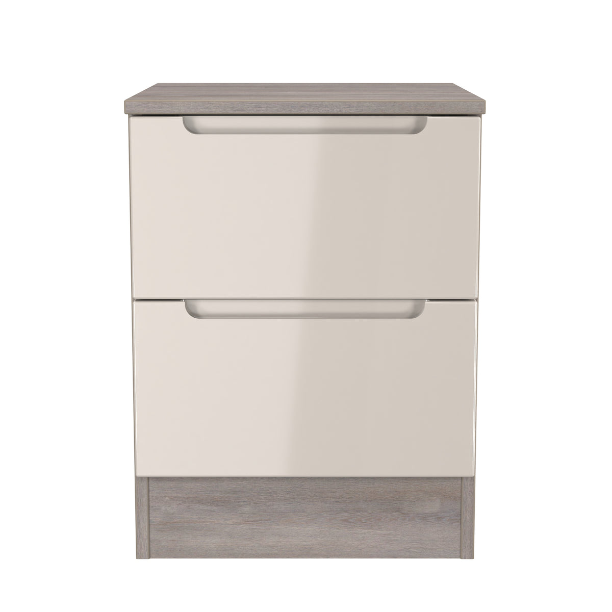 Milan 2 Drawer Bedside Cabinet