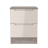 Milan 2 Drawer Bedside Cabinet