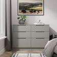 Milan 6 Drawer Midi Chest
