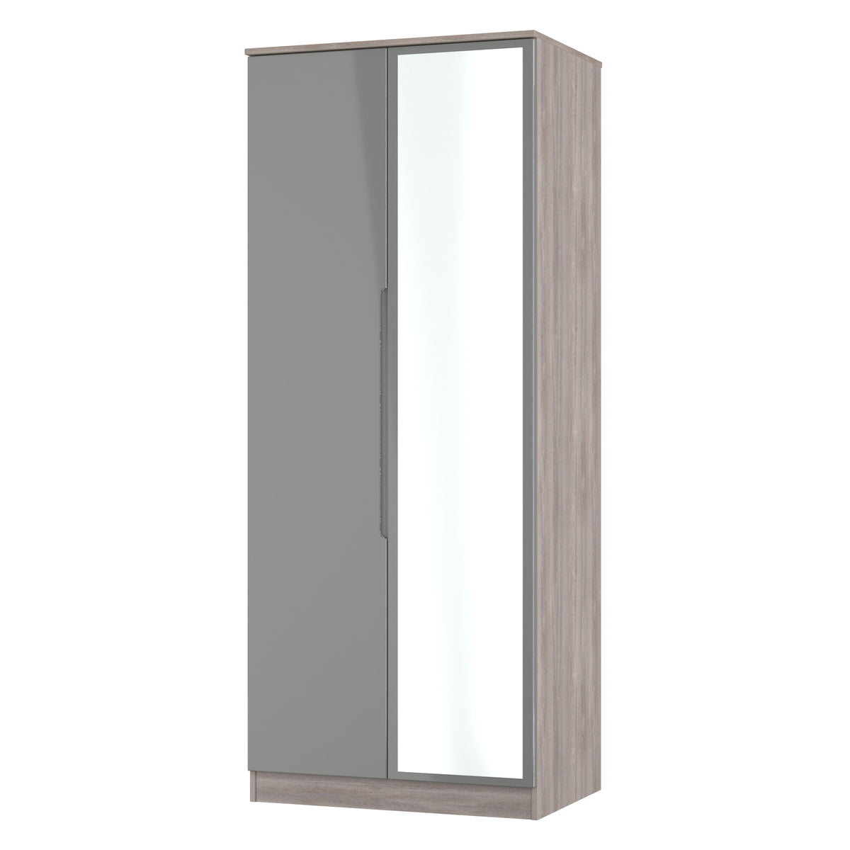 Milan 2ft6in Mirror Wardrobe
