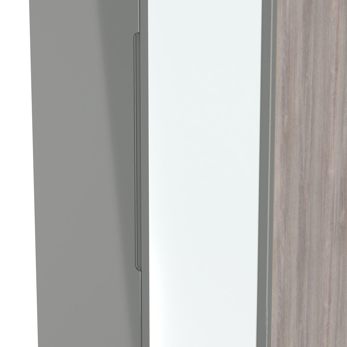 Milan 2ft6in Mirror Wardrobe