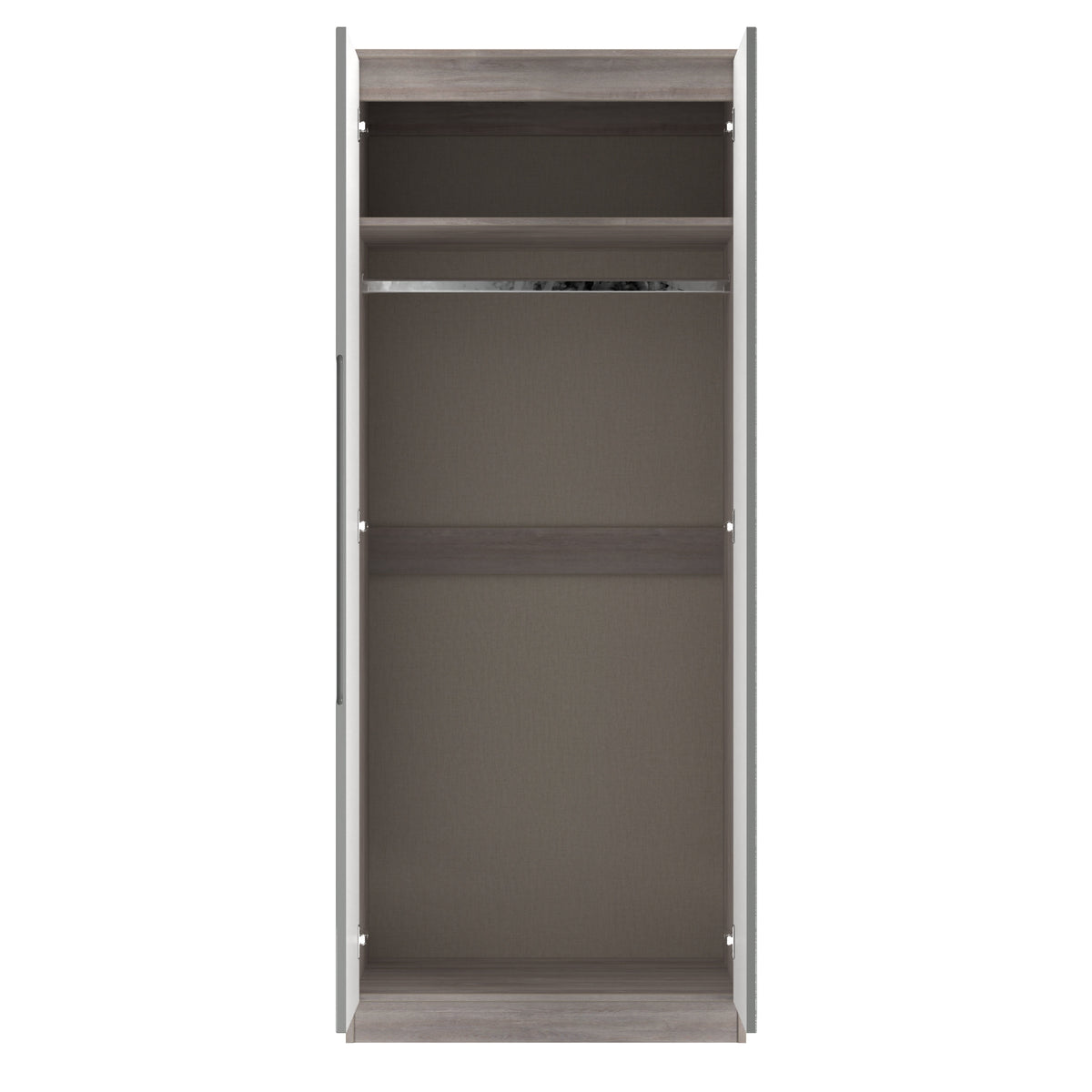 Milan 2ft6in Mirror Wardrobe