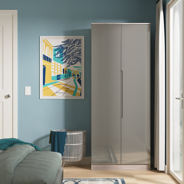Milan 2ft6in Plain Wardrobe