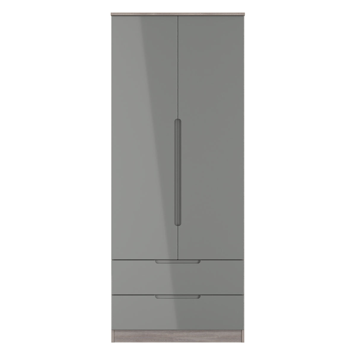 Milan 2ft6in 2 Drawer Wardrobe