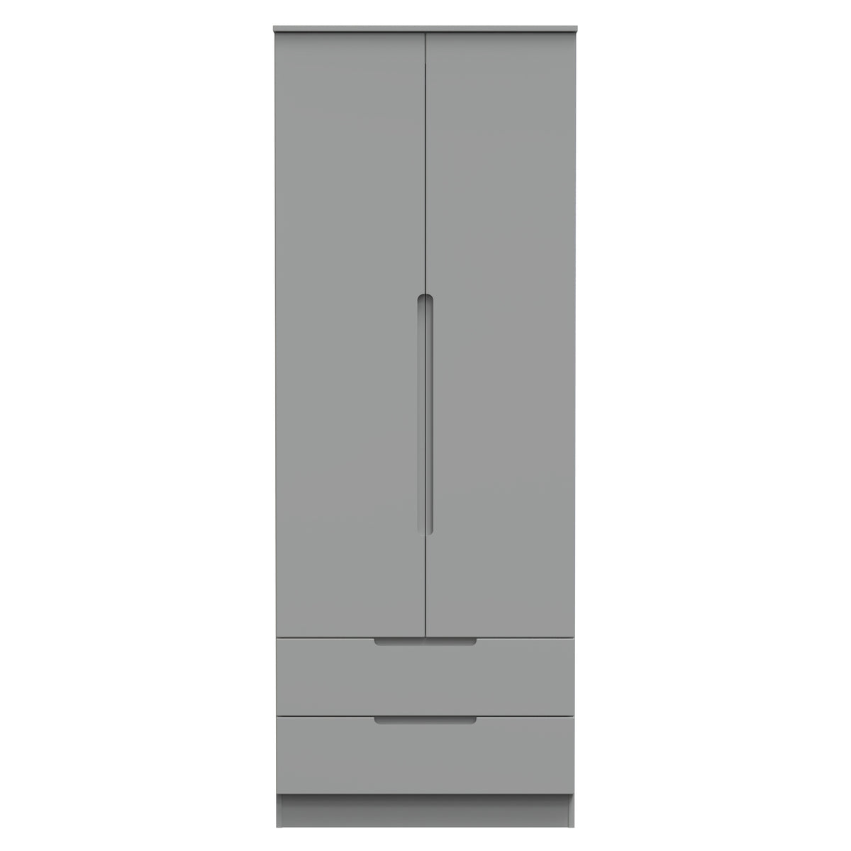 Milan Tall 2 Drawer Wardrobe