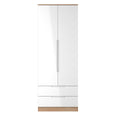 Milan Tall 2 Drawer Wardrobe