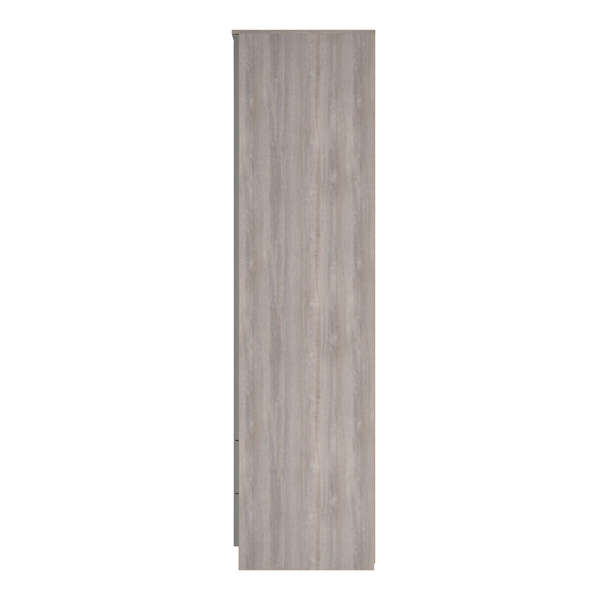 Milan Tall 2 Drawer Mirrored Wardrobe