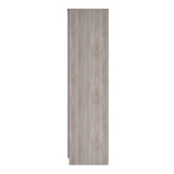 Milan Tall 2 Drawer Mirrored Wardrobe