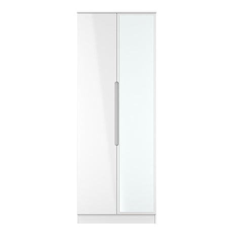 Milan Tall Mirrored Wardrobe