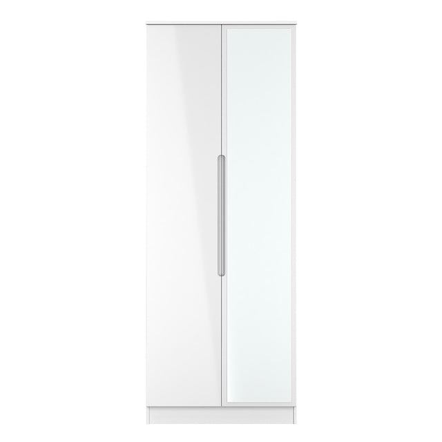 Milan Tall Mirrored Wardrobe
