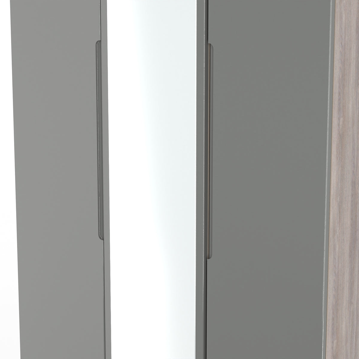 Milan Triple Mirrored Wardrobe