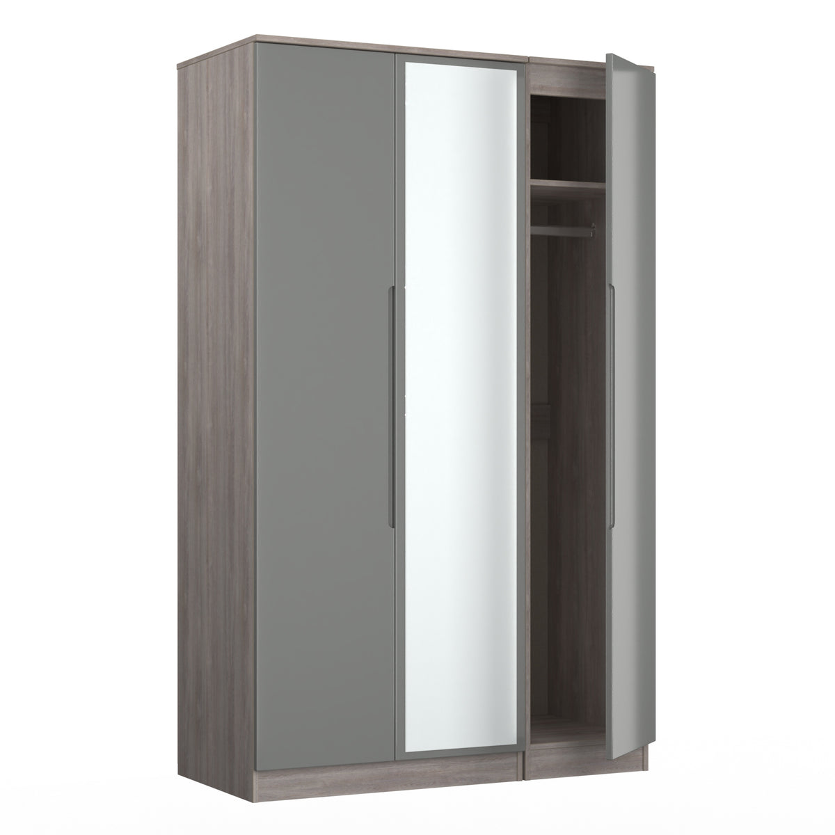 Milan Triple Mirrored Wardrobe