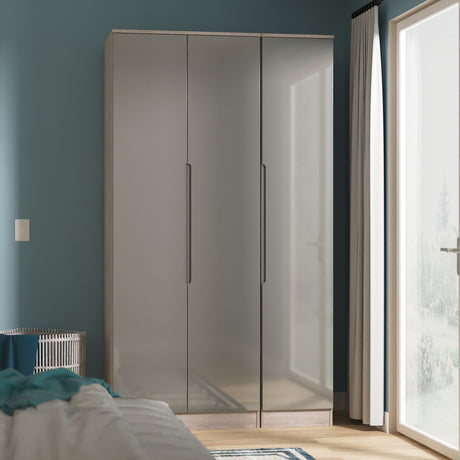 Milan Tall Triple Plain Wardrobe
