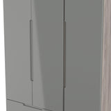 Milan Tall Triple 2 Drawer Wardrobe