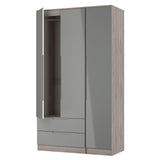 Milan Tall Triple 2 Drawer Wardrobe