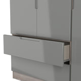 Milan Tall Triple 2 Drawer Wardrobe