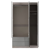 Milan Tall Triple 2 Drawer Wardrobe