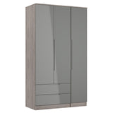 Milan Tall Triple 2 Drawer Wardrobe