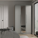Milan Tall Triple Mirrored Wardrobe