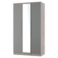 Milan Tall Triple Mirrored Wardrobe