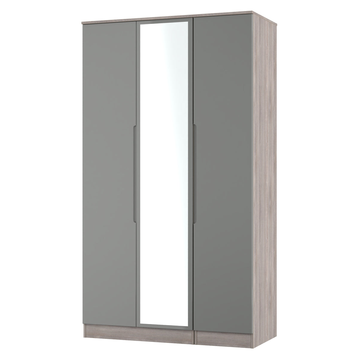 Milan Tall Triple Mirrored Wardrobe