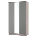 Milan Tall Triple Mirrored Wardrobe