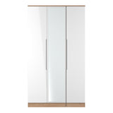Milan Tall Triple Mirrored Wardrobe