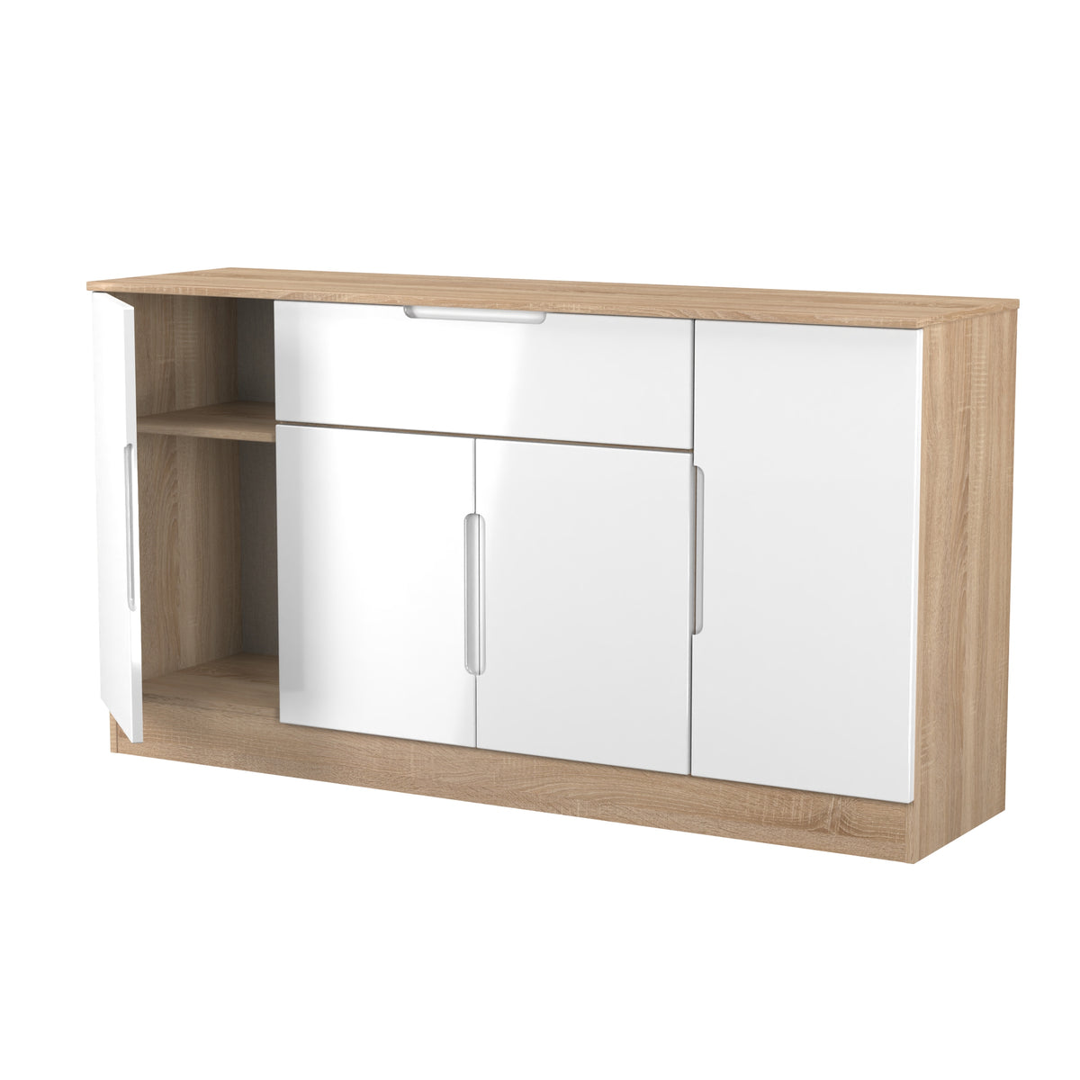 Milan Wide 4 Door/1 Drawer Unit