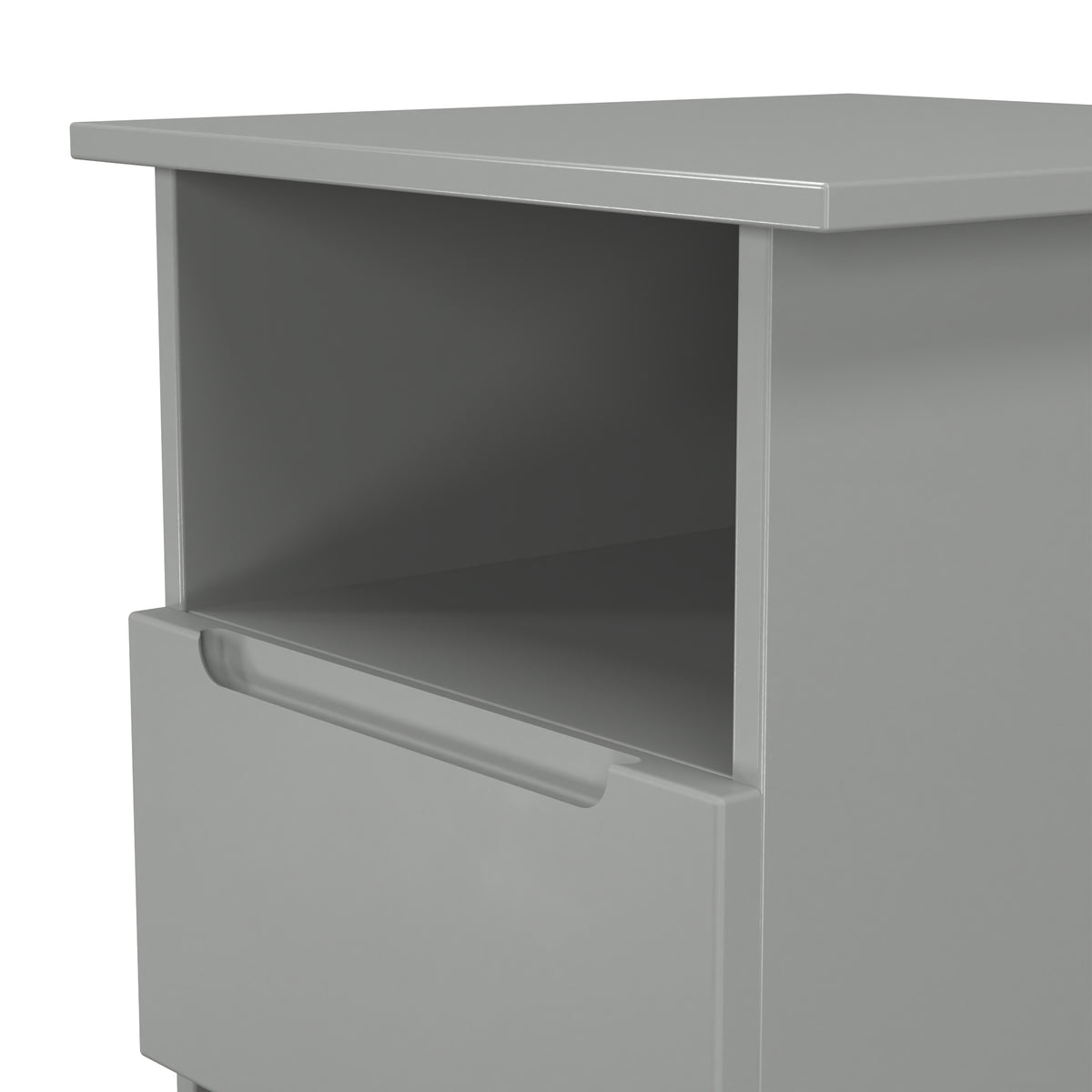 Milan Bottom Drawer Lamp Table