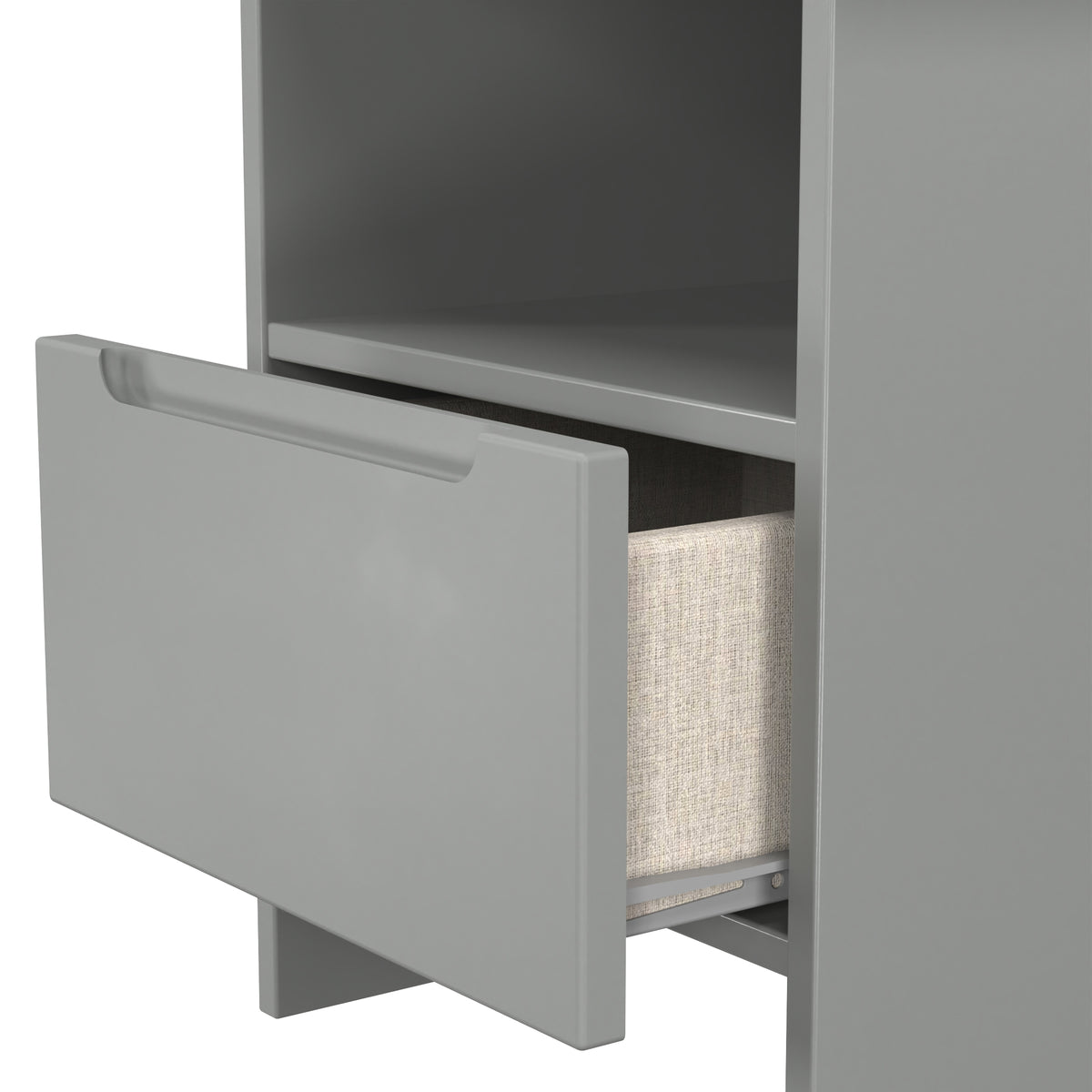 Milan Bottom Drawer Lamp Table
