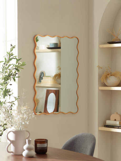 Stevie Wavy Edge Wall Mirror
