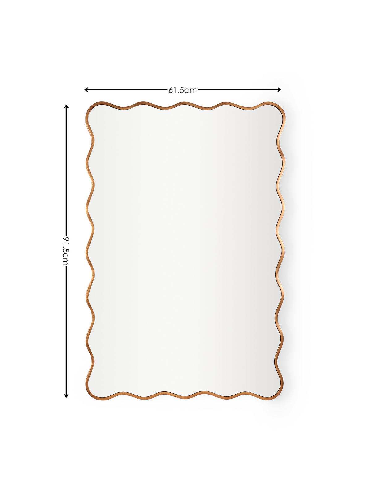 Stevie Wavy Edge Wall Mirror