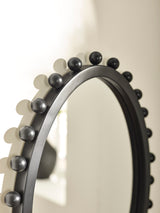 Hendrix Oval Beaded Wall Mirror