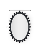 Hendrix Oval Beaded Wall Mirror