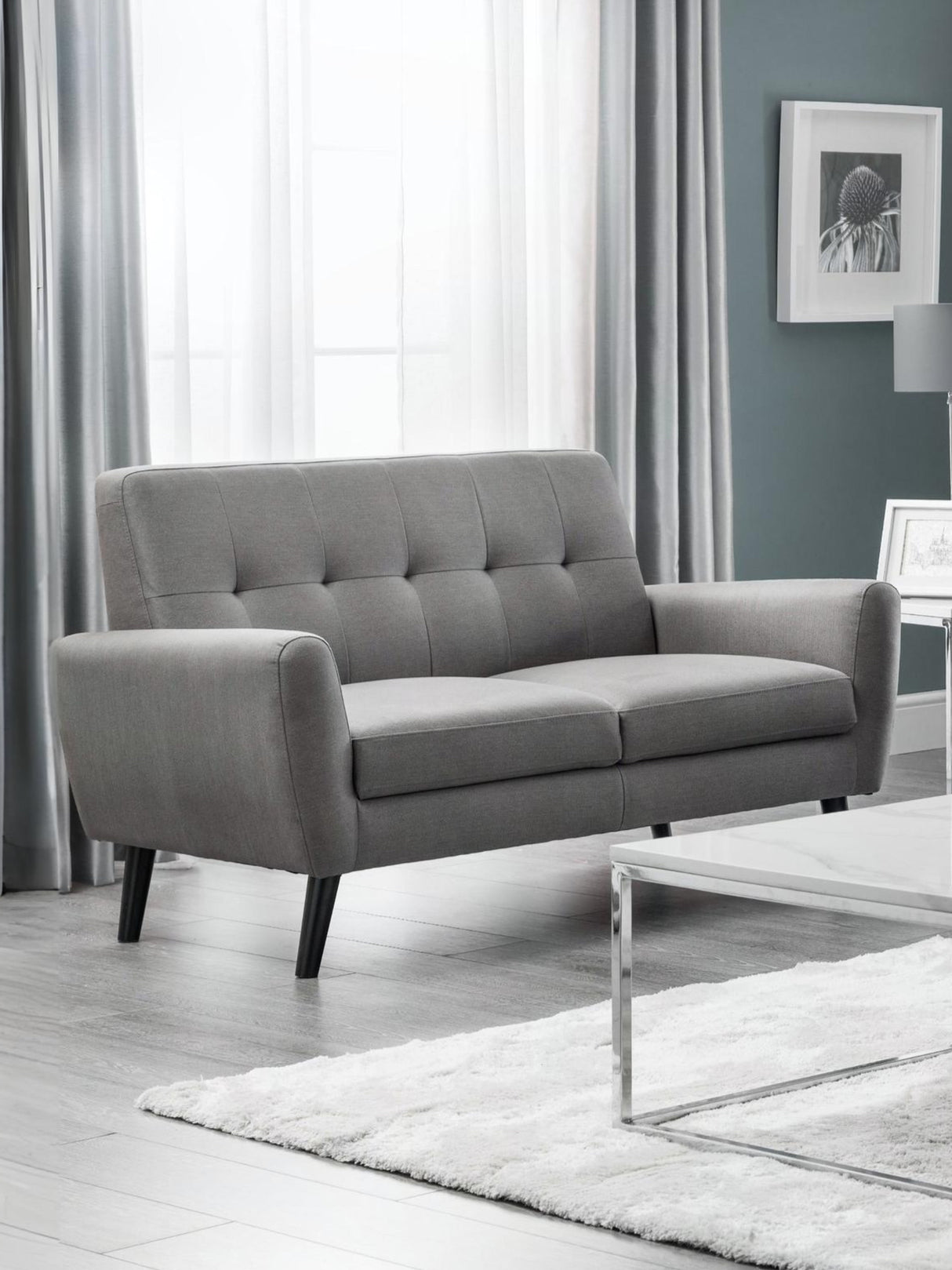 Monza Upholstered 2 Seater Sofa