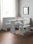 Newport Corner 5 Seater Dining Set with Storage Bench