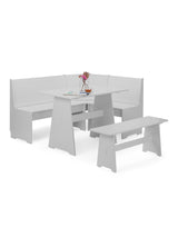 Newport Corner 5 Seater Dining Set with Storage Bench